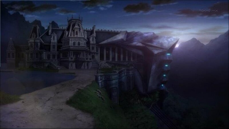Gothic Mansion at Night — Purple
