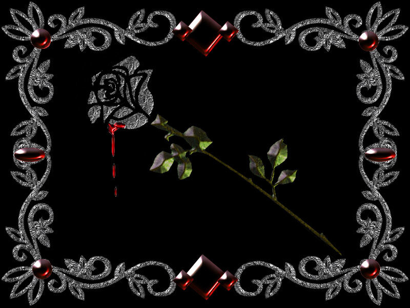 Gothic rose clock