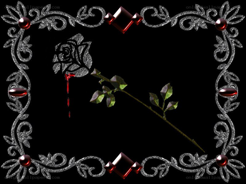 Gothic rose clock