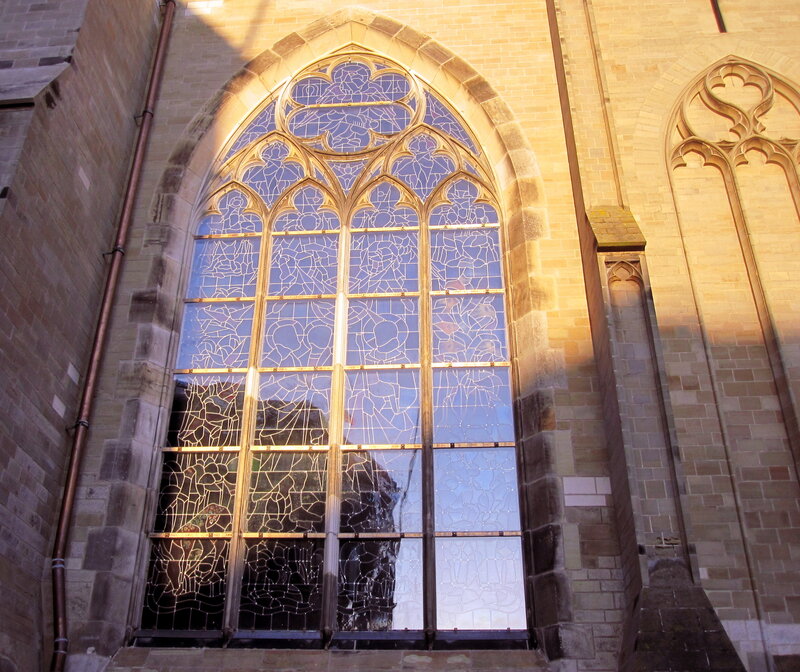 Gothic Stained Glass Window — Brown