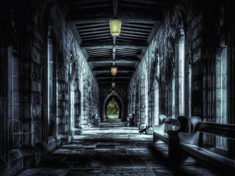 Gothic Stone Corridor