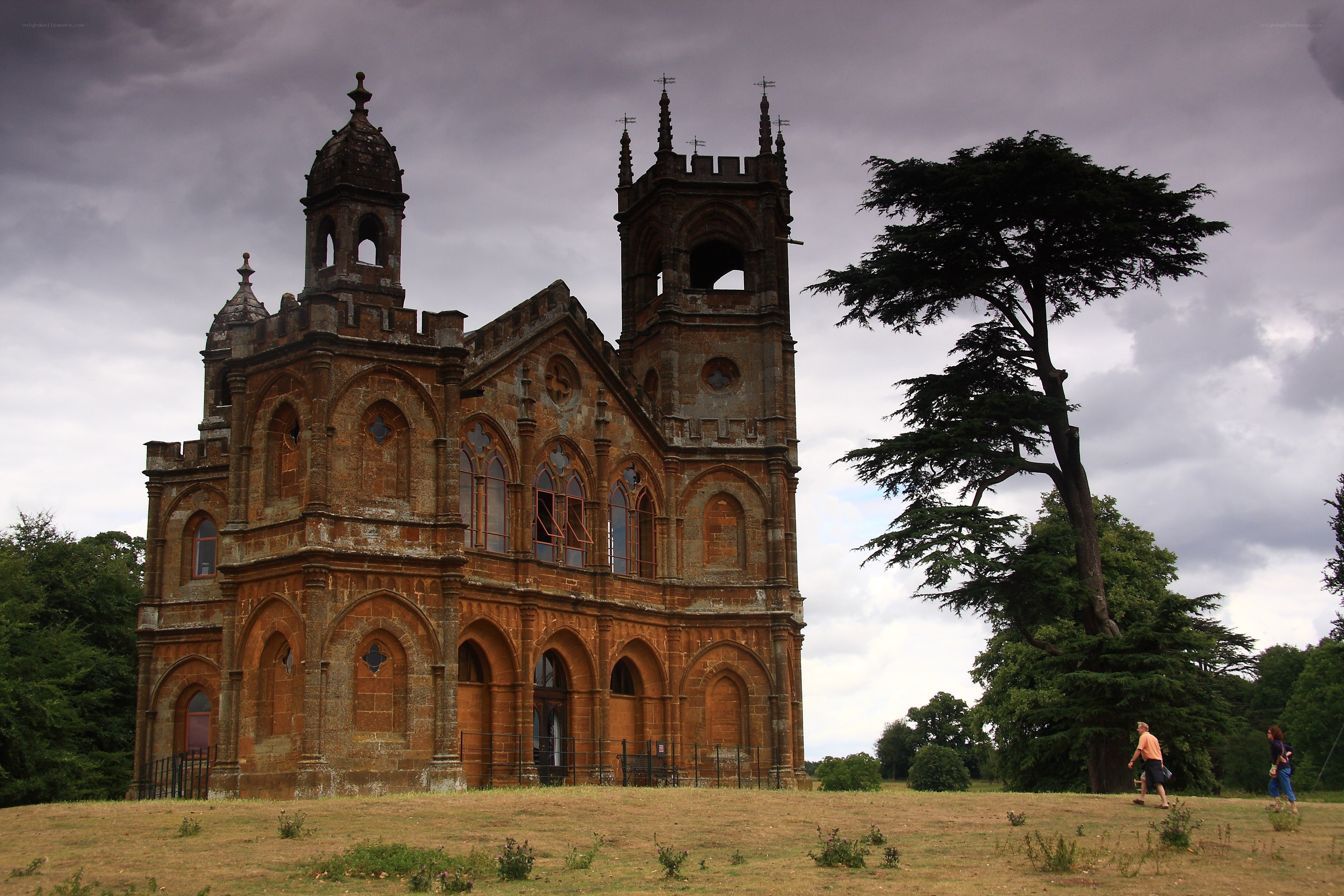 Gothic-style building in a park