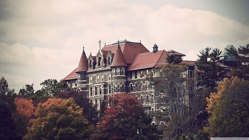 Gothic-style Building — Red