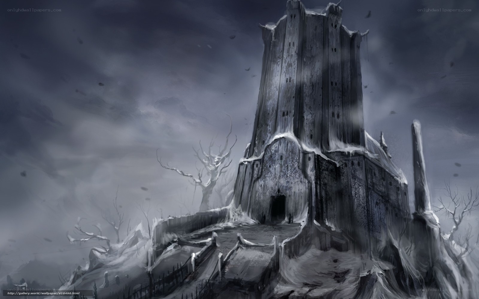 Gothic Tower in a Storm