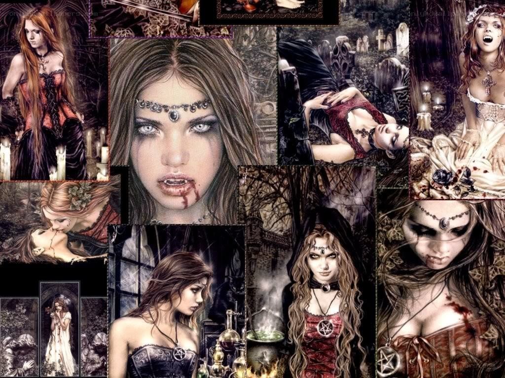 Gothic vampire collage