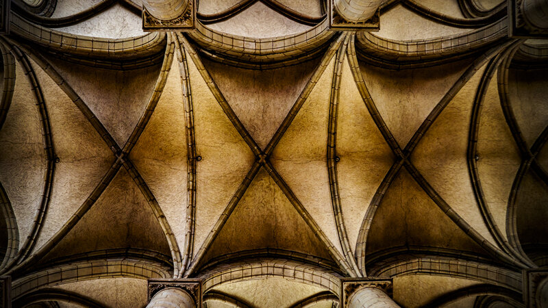 Gothic Vaulted Ceiling — Brown