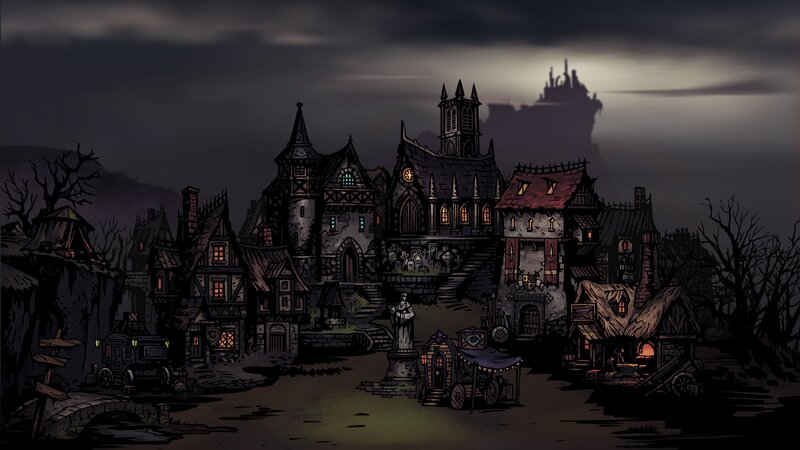 Gothic Village at Night