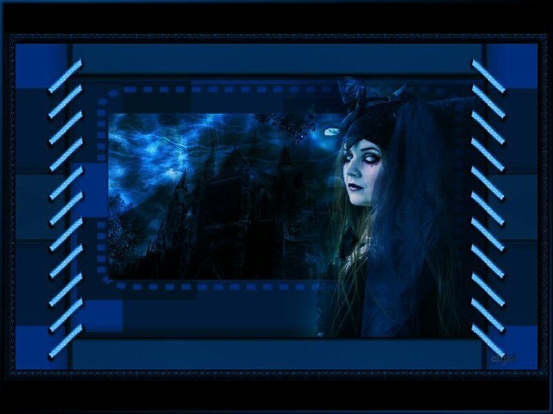 gothic woman in dark castle