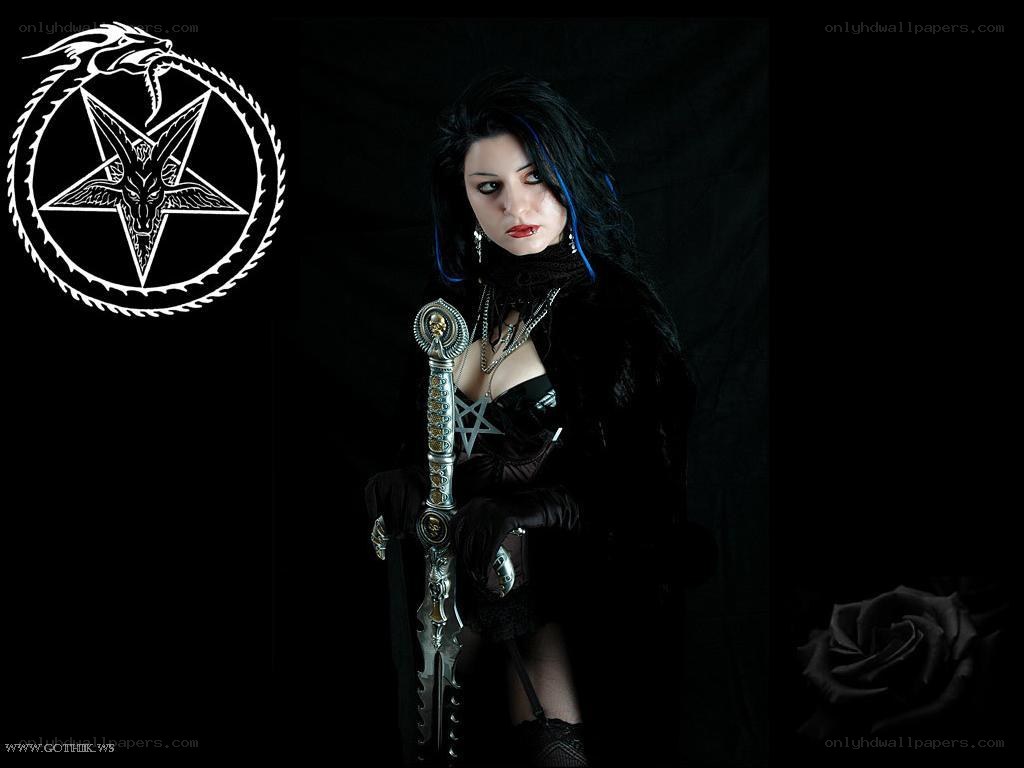 gothic woman with sword