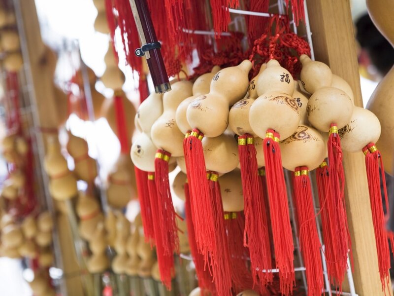 Gourd Ornaments with Tassels