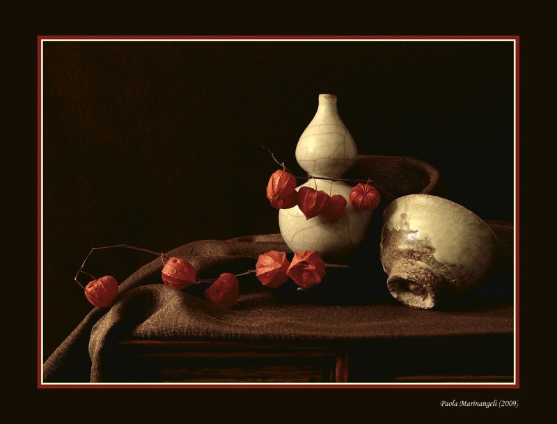 Gourd Vase with Lanterns