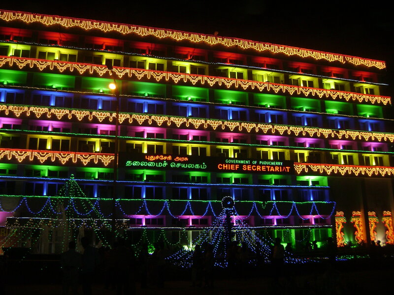 Government Building at Night