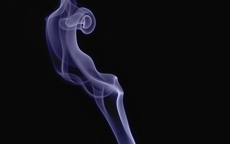 Graceful smoke swirl