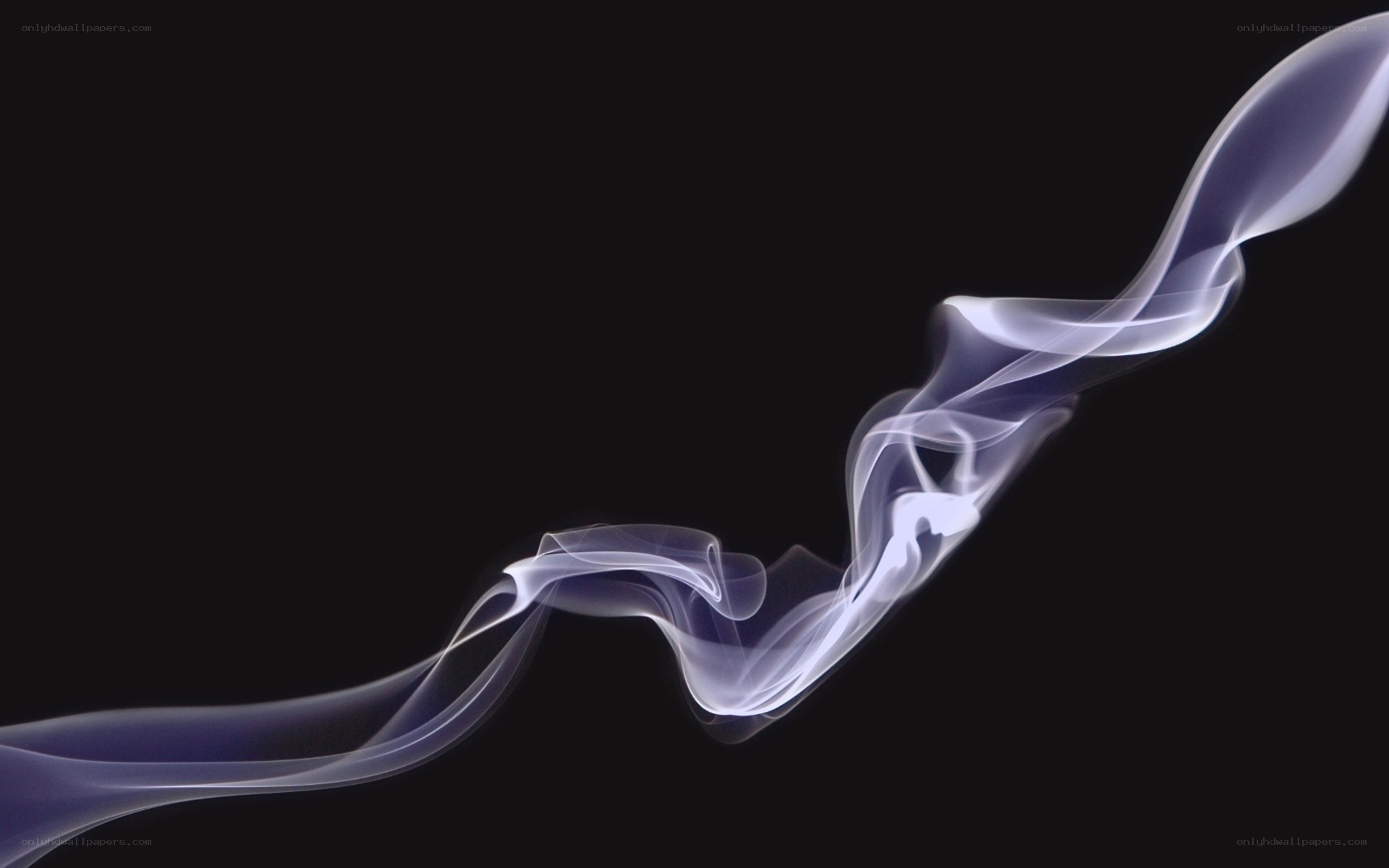 Graceful smoke swirl