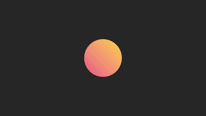 Gradient Circle — Orange