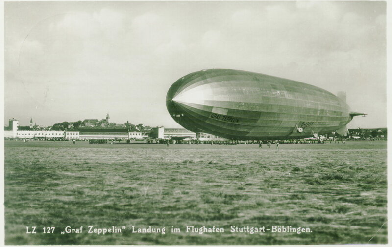 Graf Zeppelin landing in Stuttgart