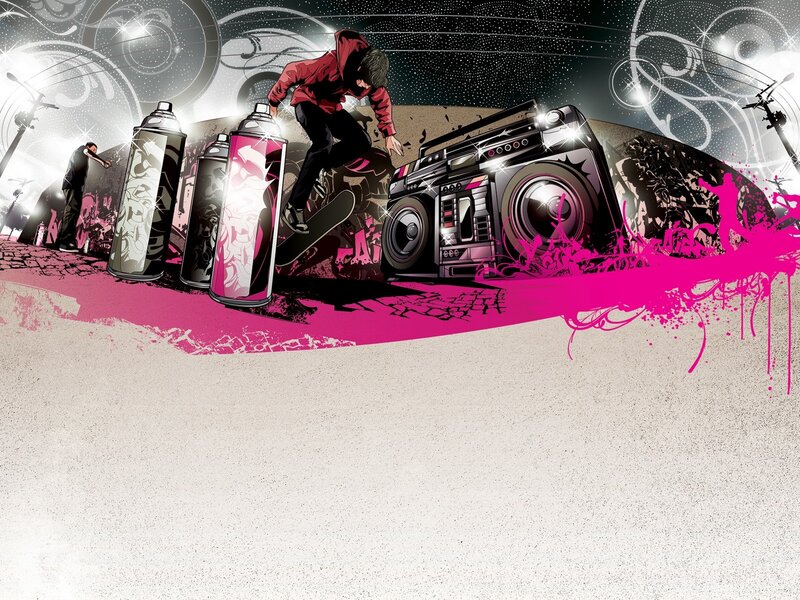graffiti and skateboarding art