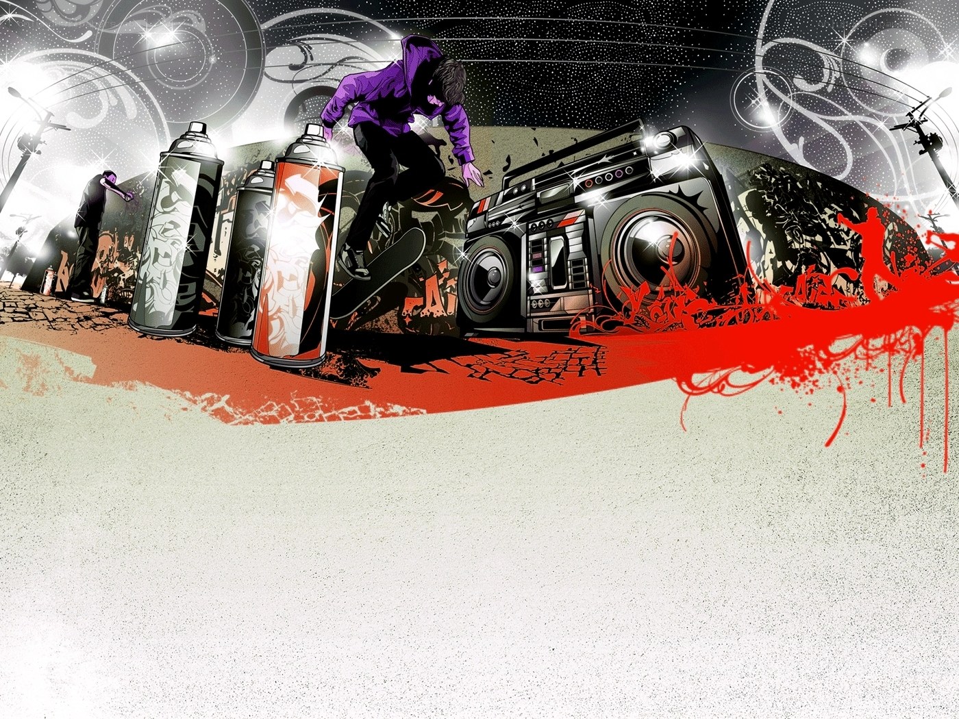 graffiti and skateboarding art