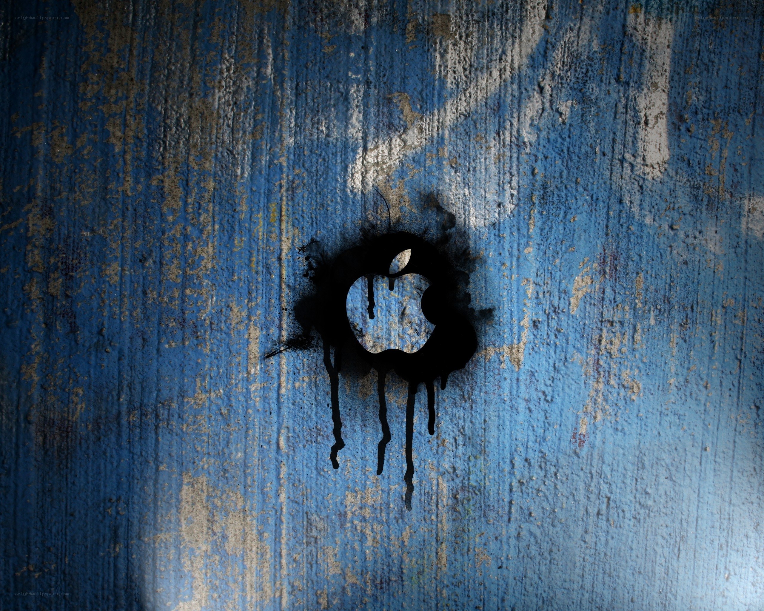 graffiti apple logo
