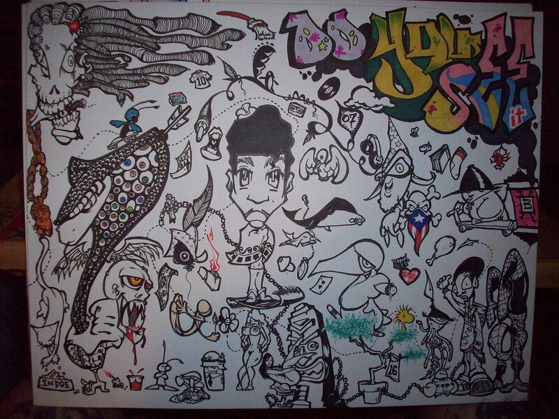 graffiti art collage