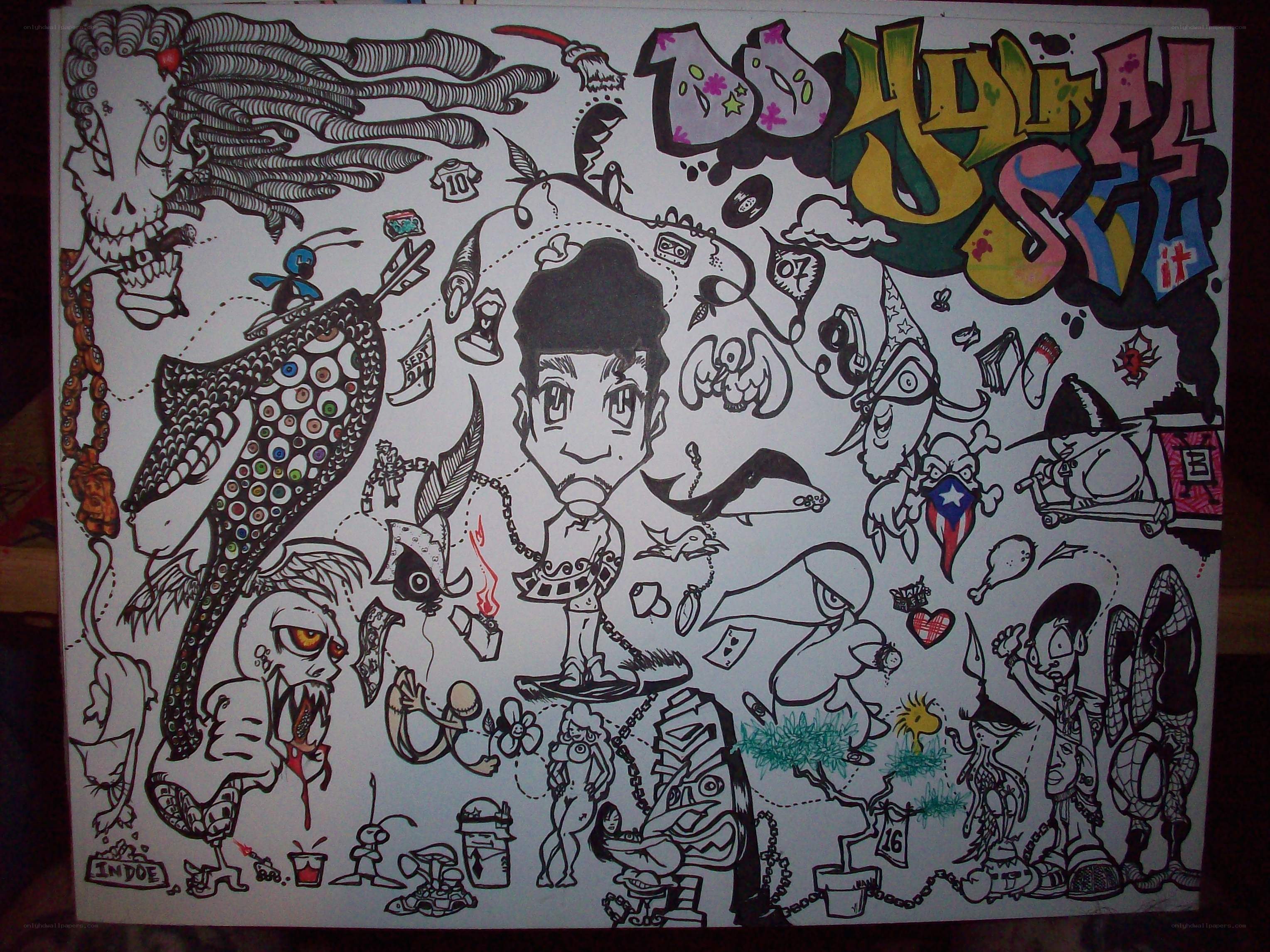graffiti art collage