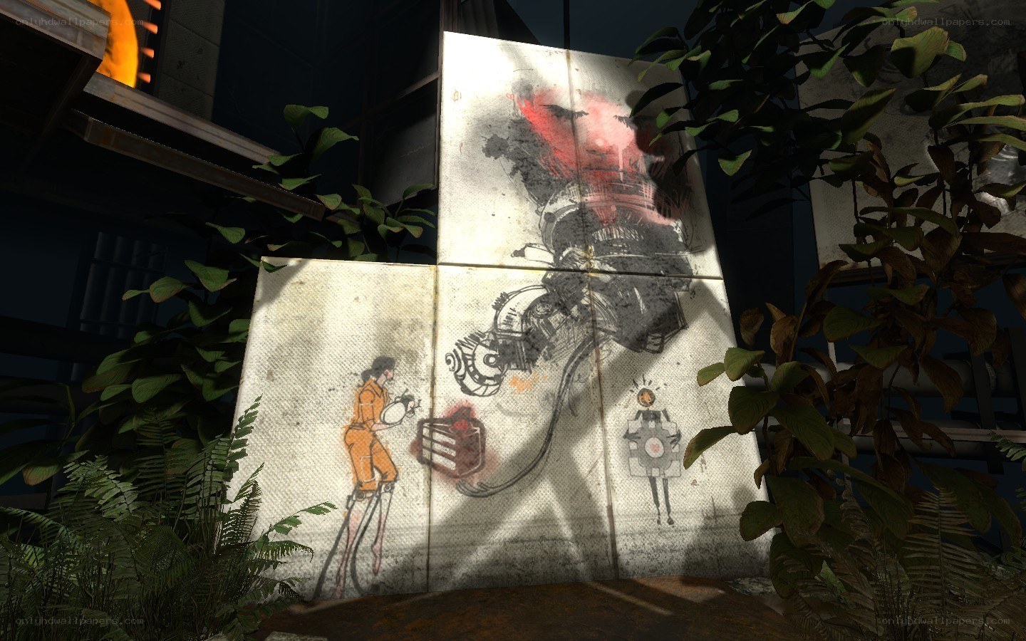 graffiti art in apocalyptic setting