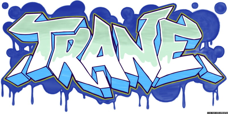 graffiti art of the word 'strange'
