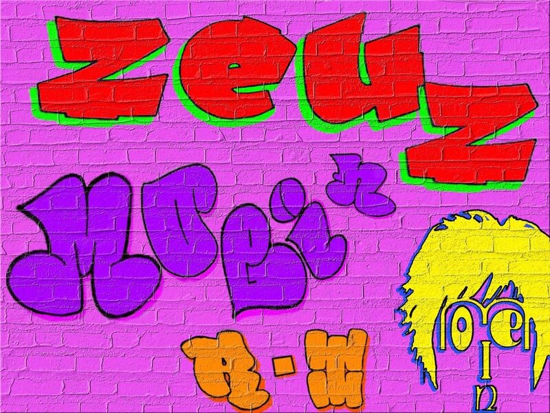 graffiti art on a brick wall