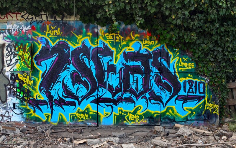 graffiti art on a wall