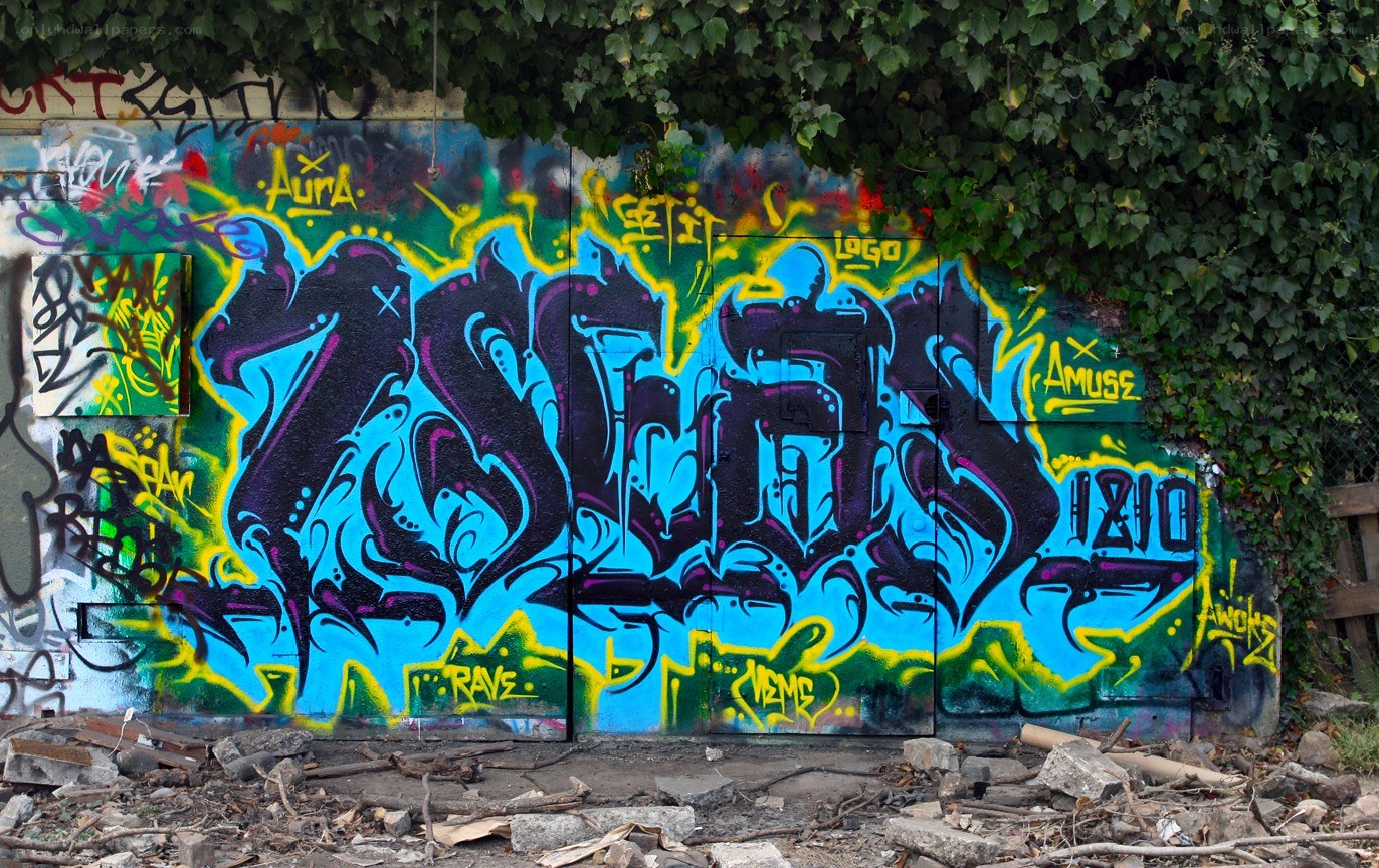 graffiti art on a wall
