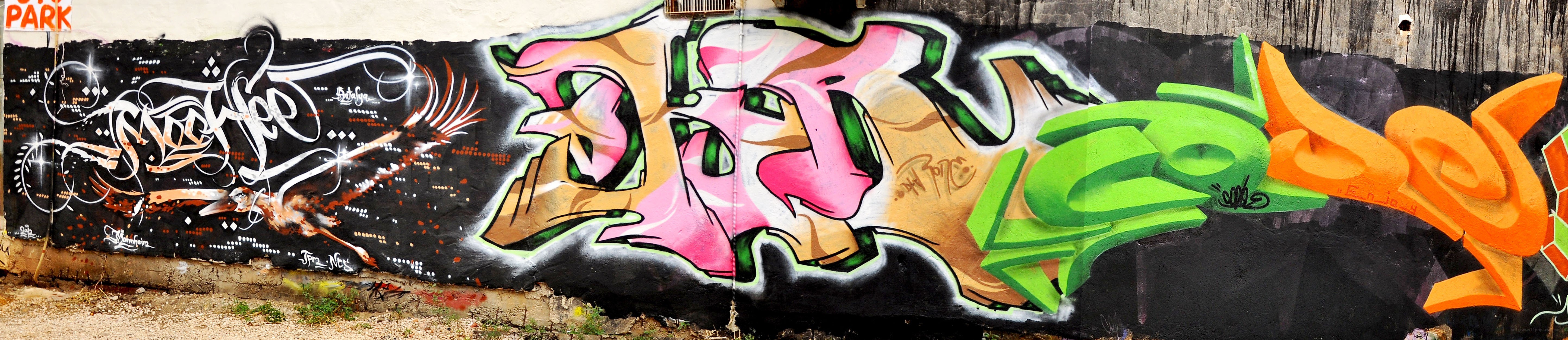 graffiti art on a wall