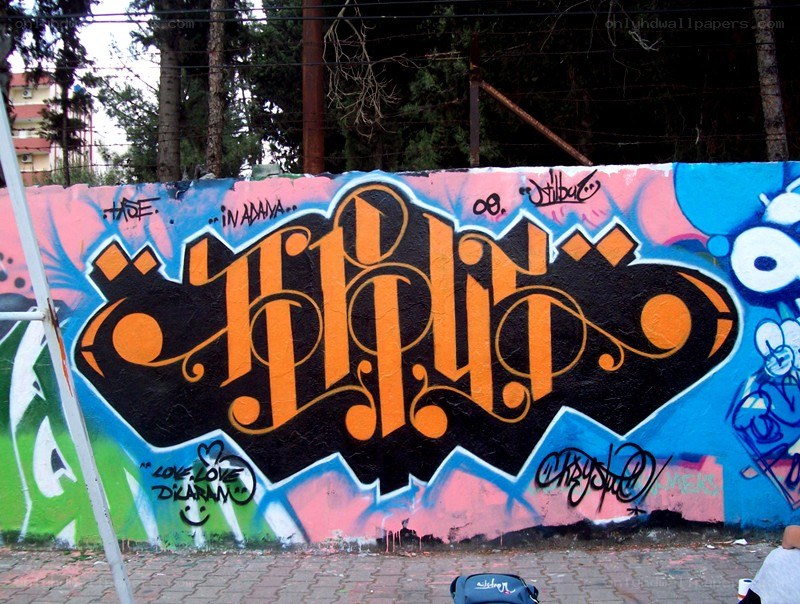 graffiti art on a wall