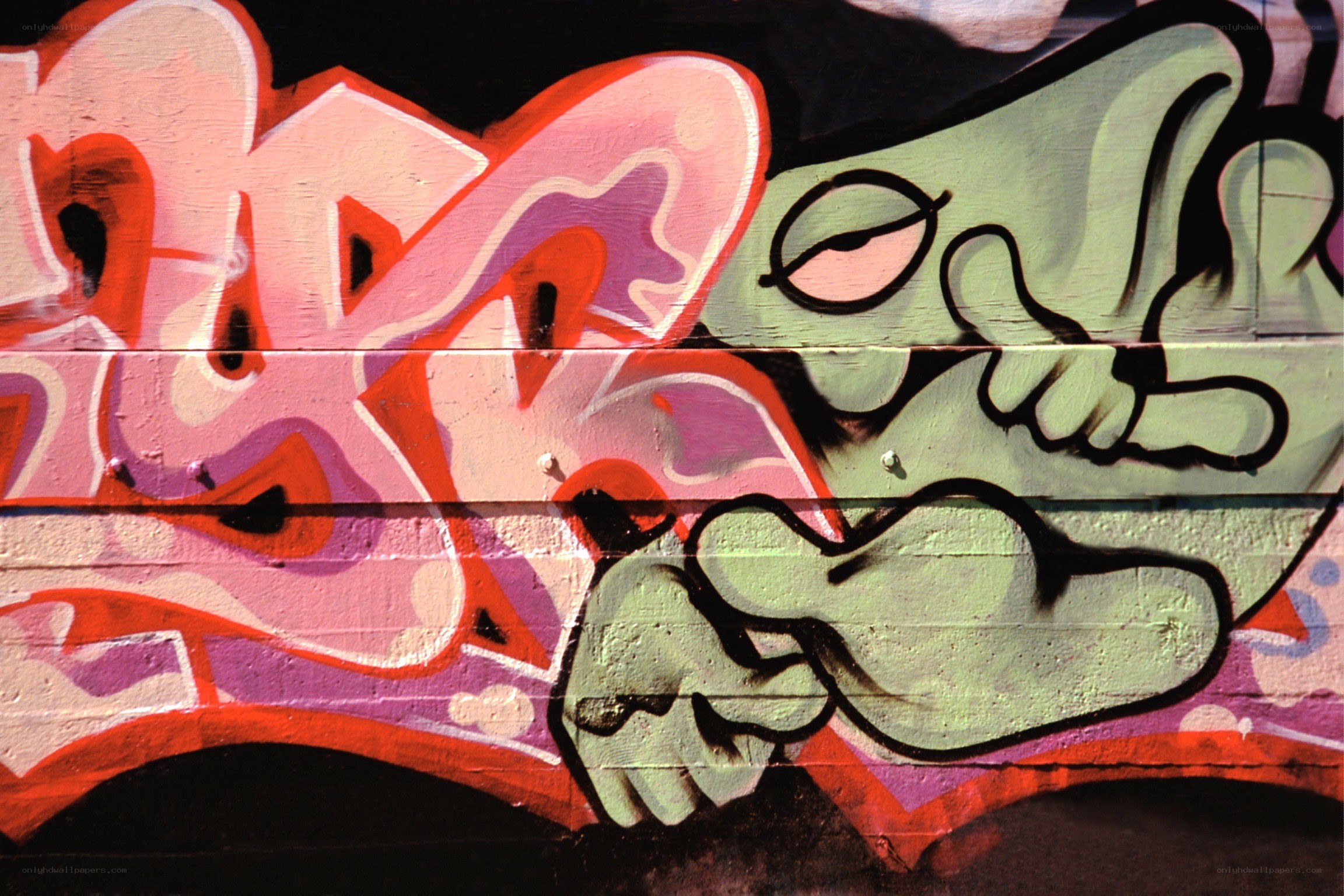 graffiti art on a wall