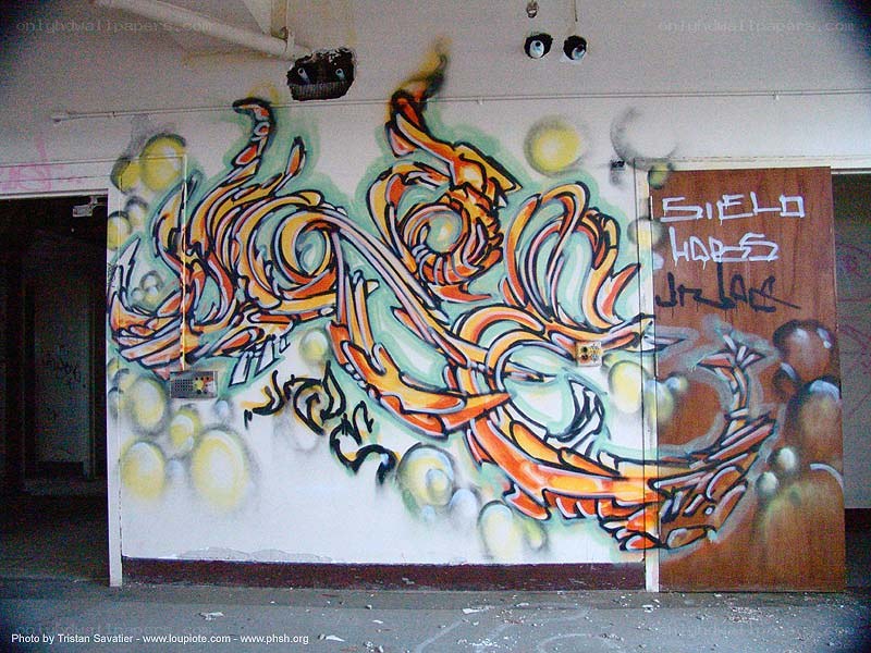 graffiti art on a wall