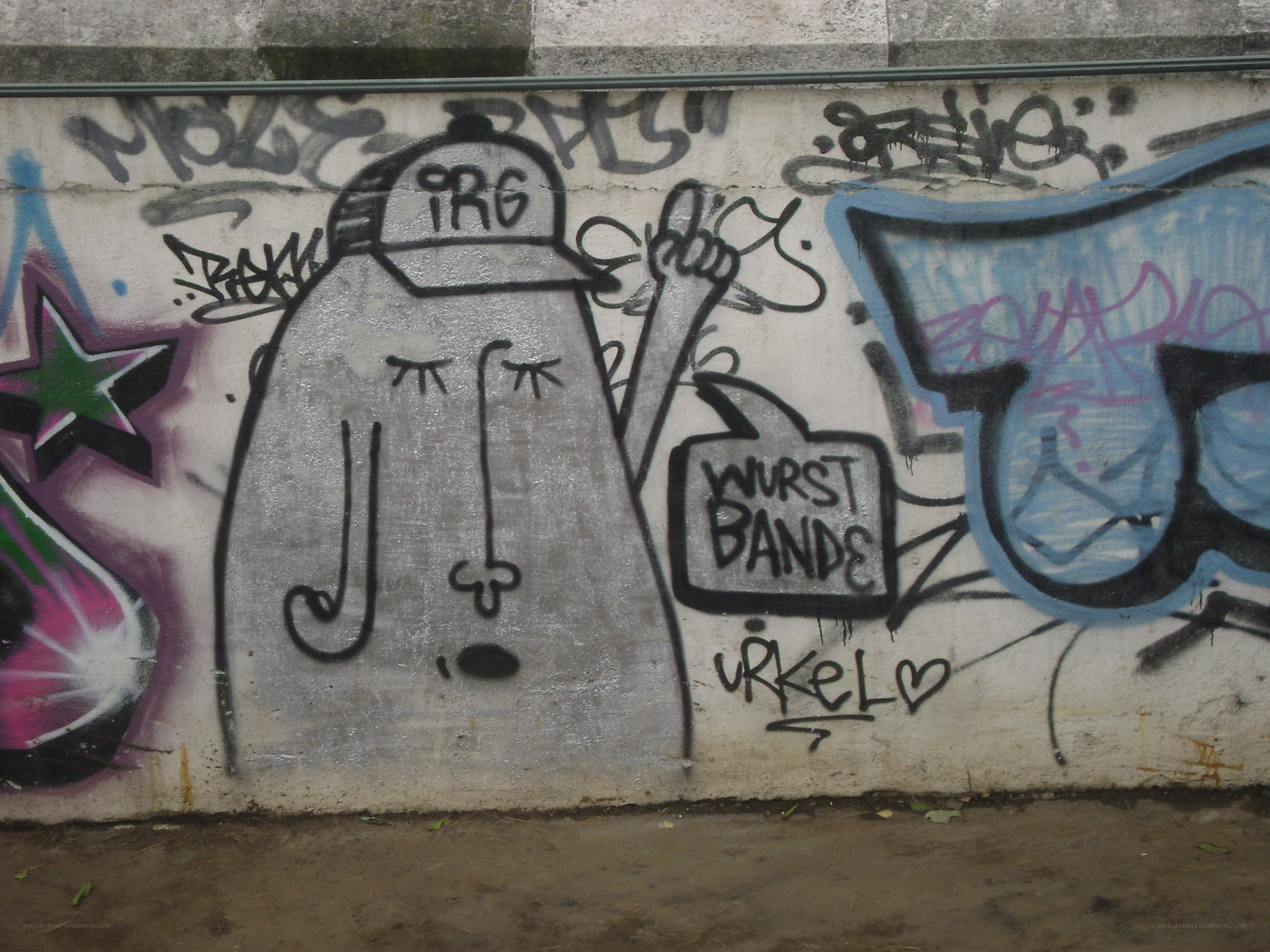 graffiti art on a wall