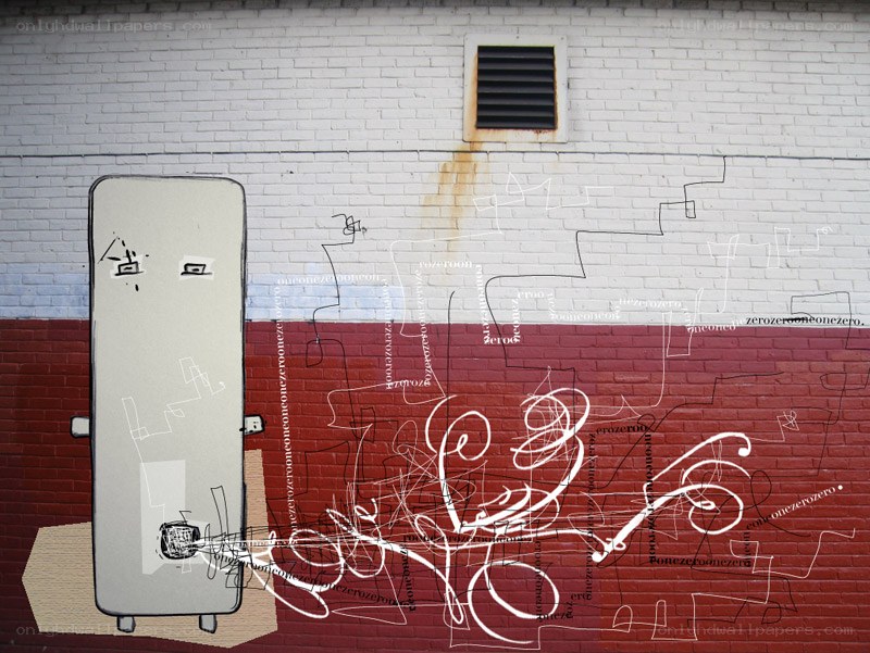 graffiti art on brick wall