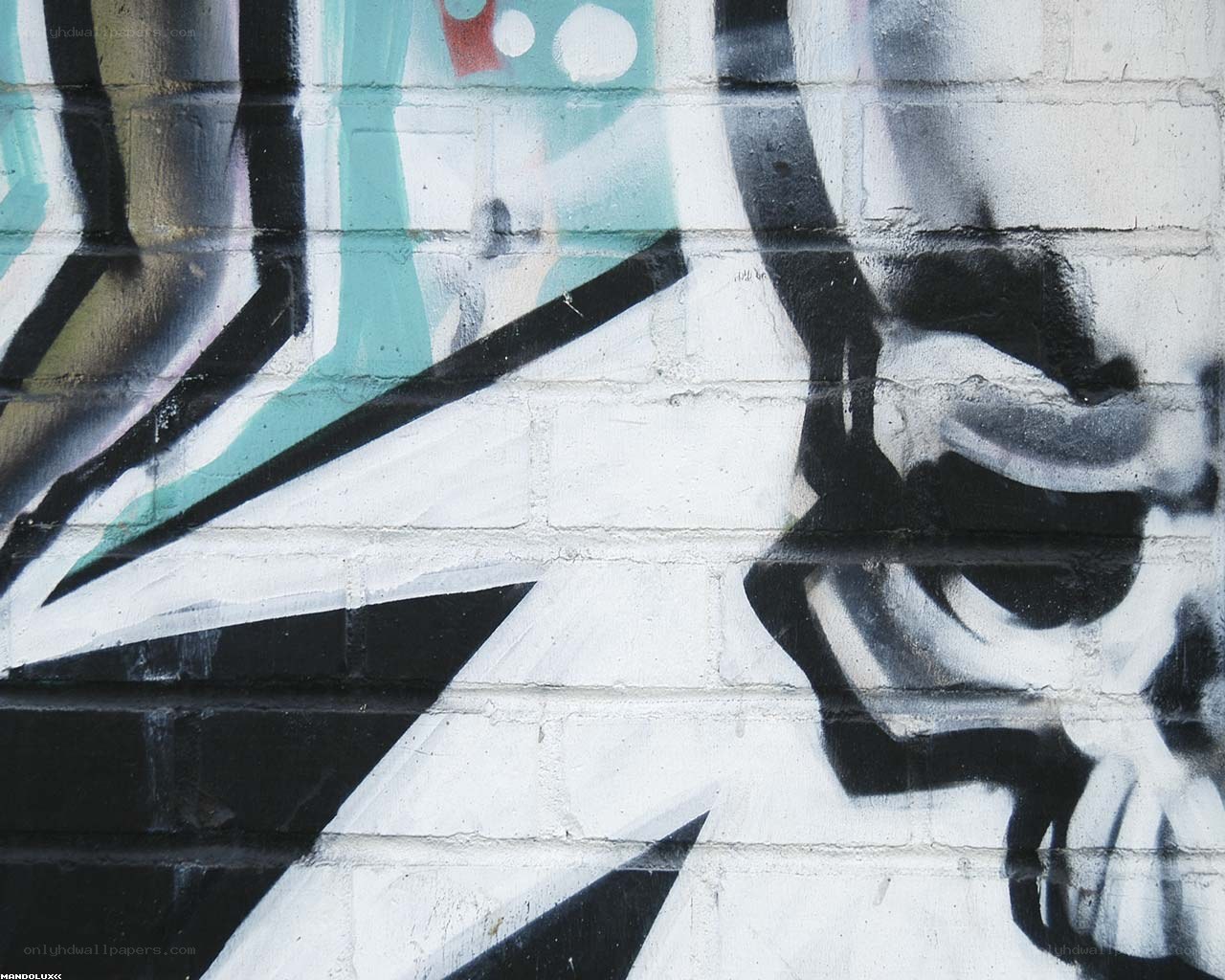 graffiti art on brick wall
