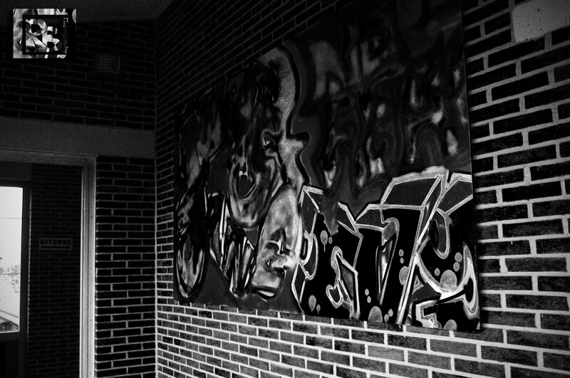 graffiti art on brick wall