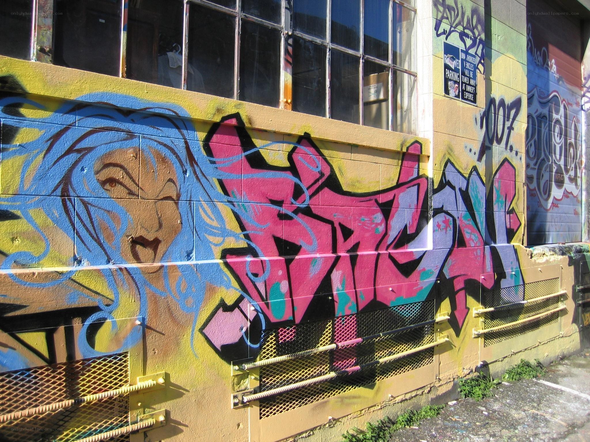 graffiti art on building wall