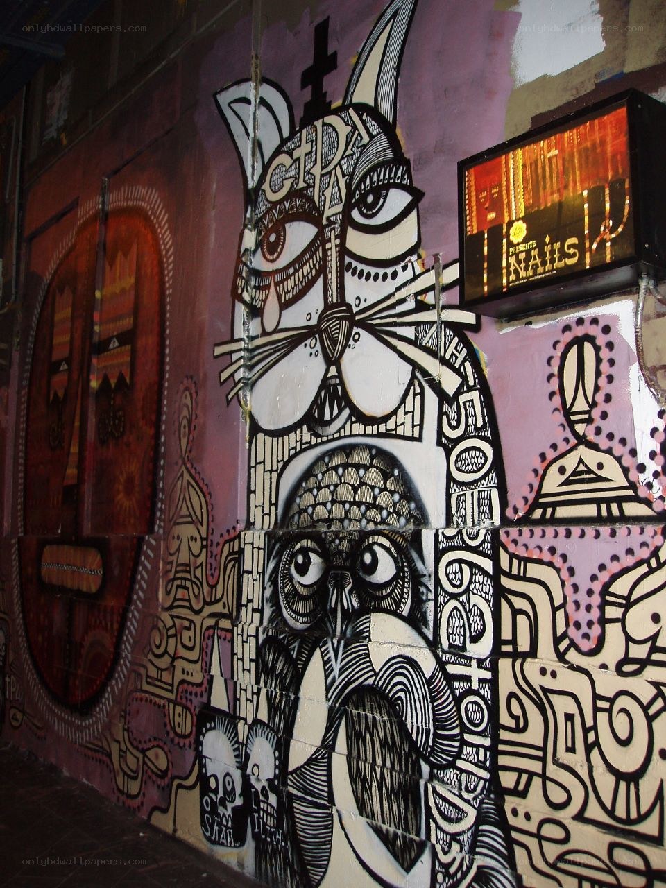 graffiti art on city wall