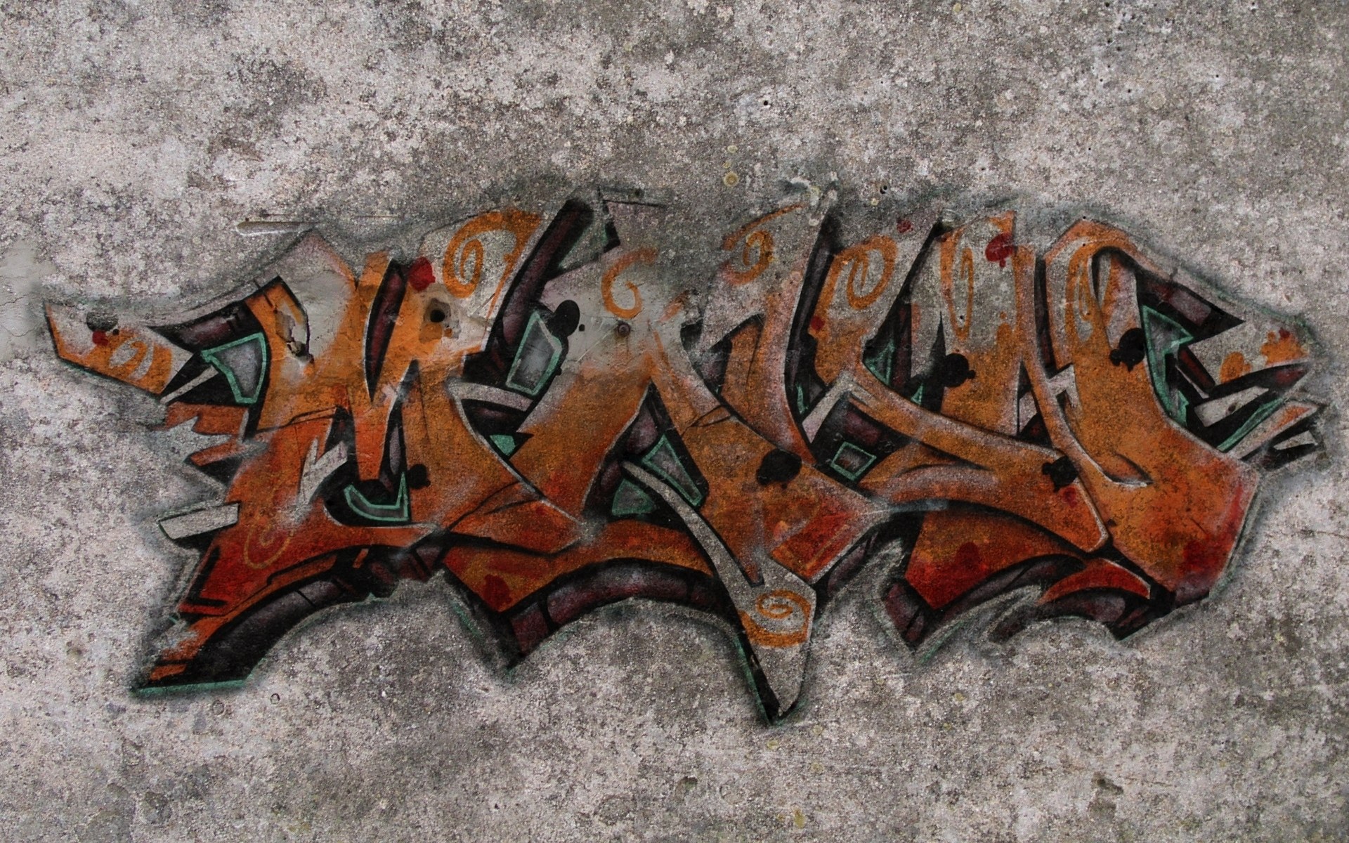 graffiti art on concrete wall