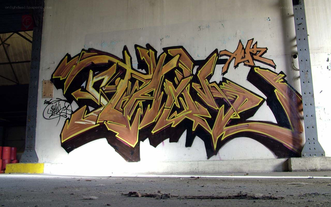 graffiti art on concrete wall