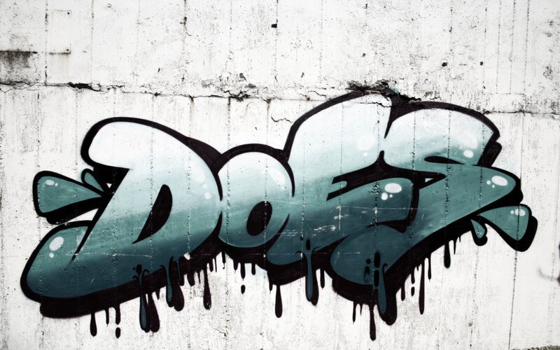 graffiti art on concrete wall