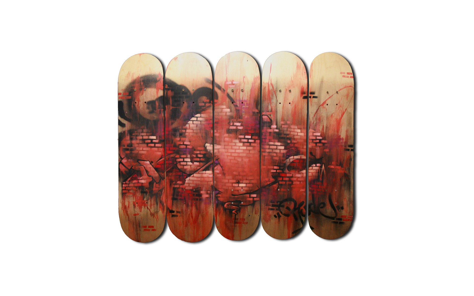 graffiti art on skateboard decks