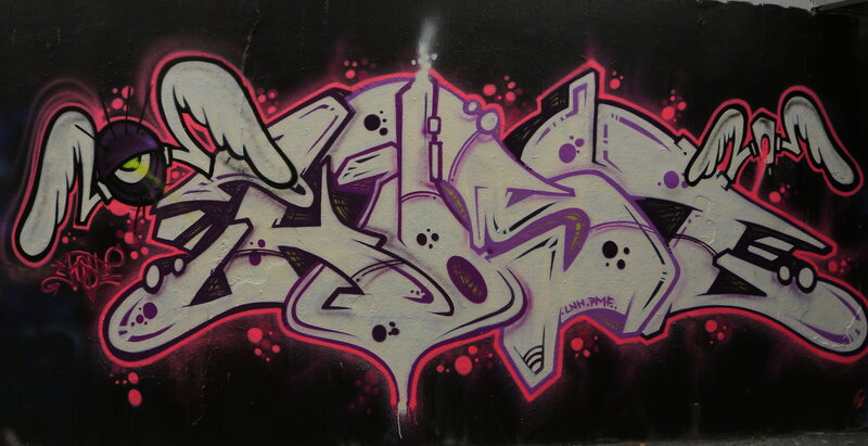 Graffiti Art on Wall — Black