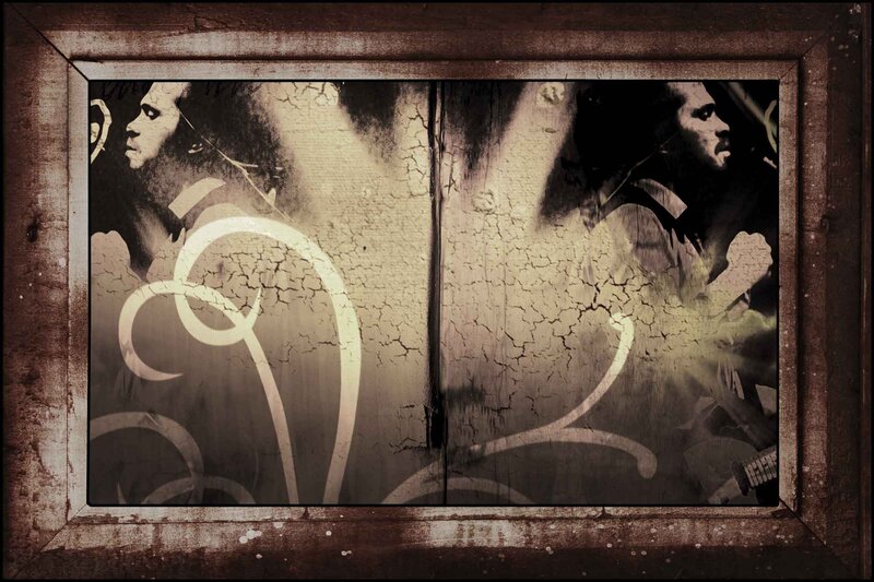 Graffiti Art on Wall — Brown, Dramatic