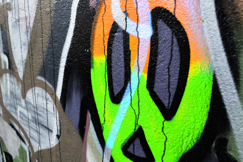 Graffiti Art on Wall — Green