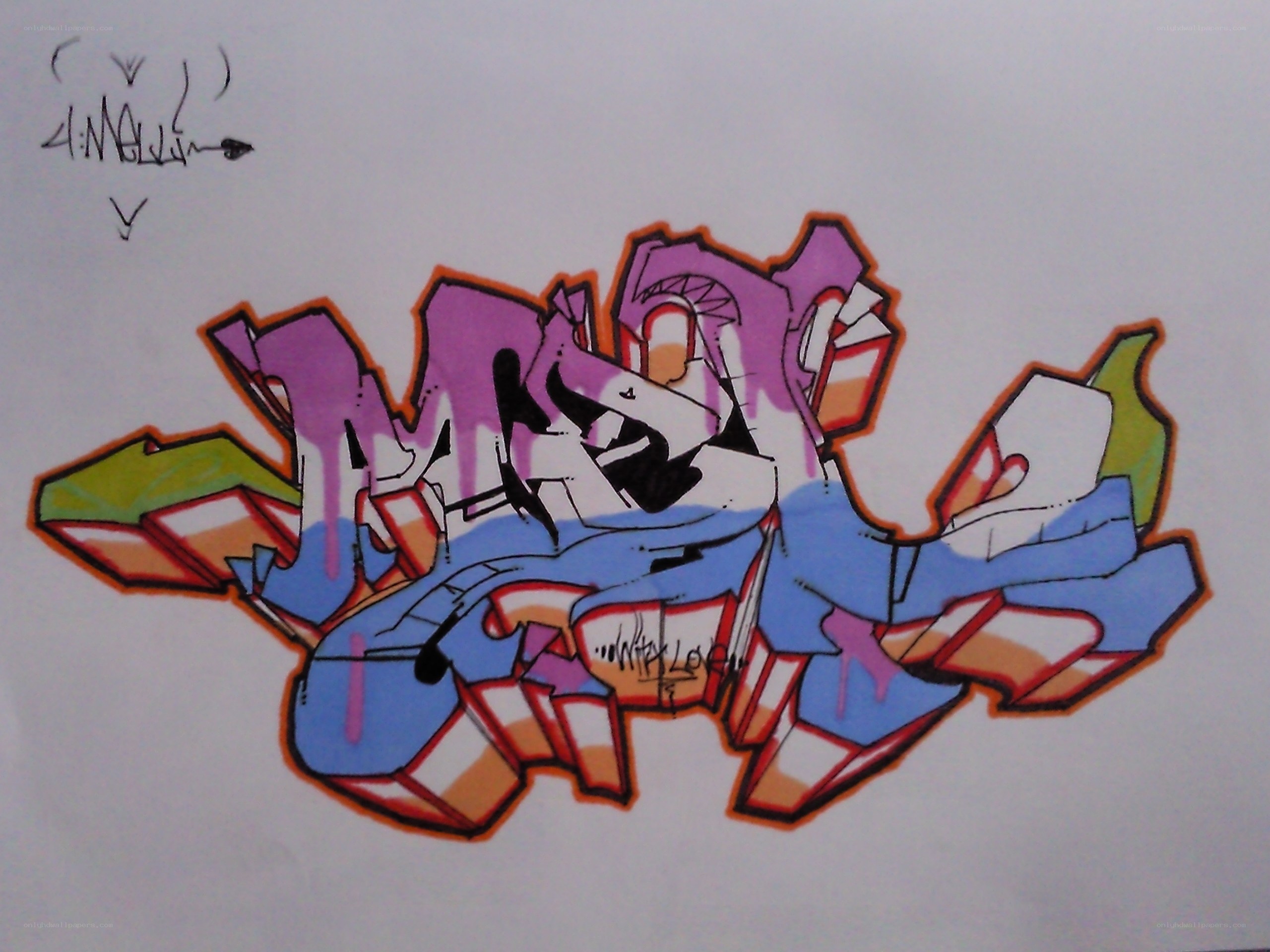 graffiti art sketch