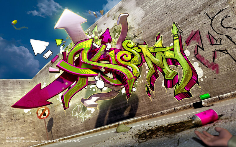 Graffiti art with arrows