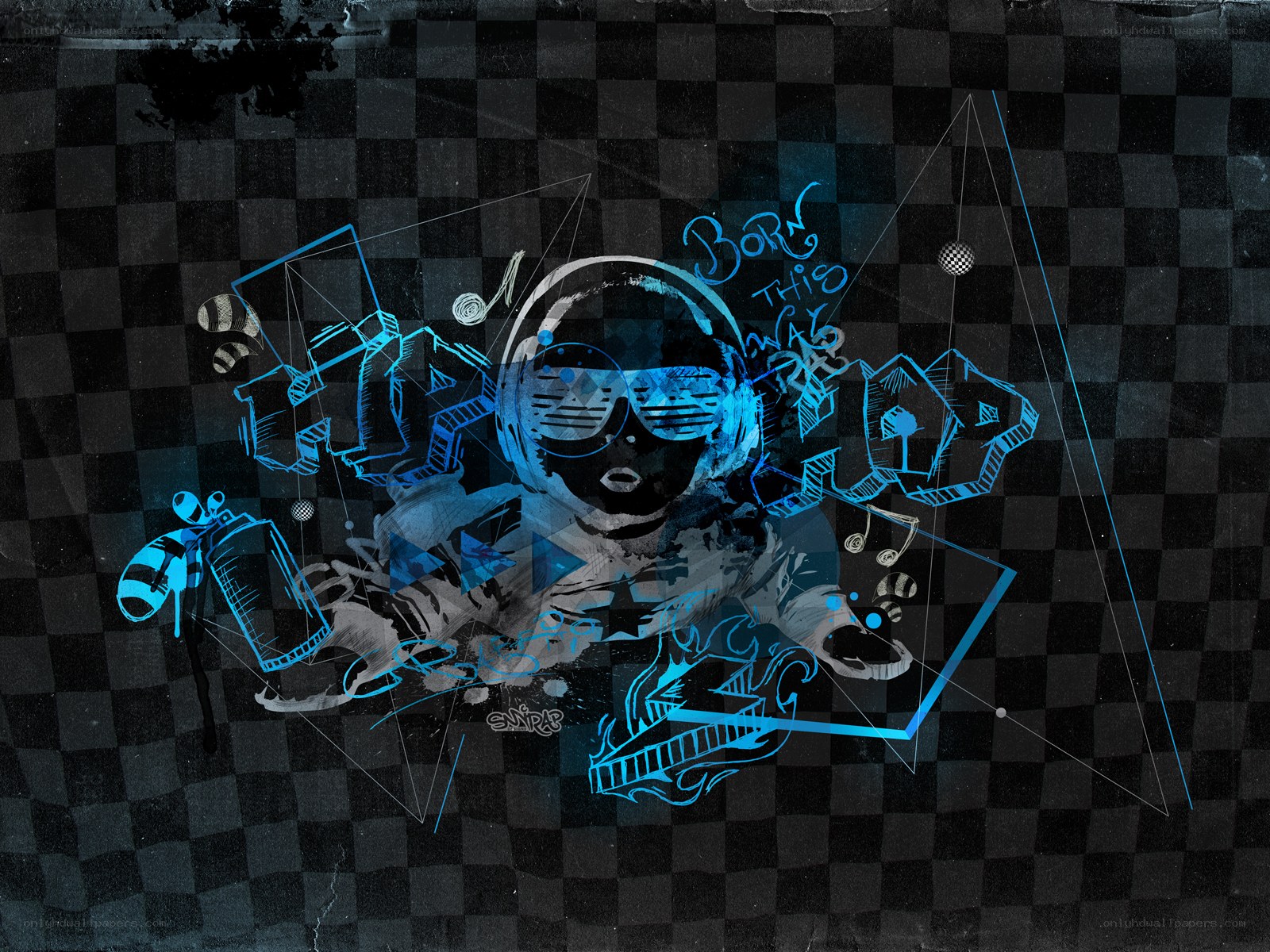 graffiti art with astronaut